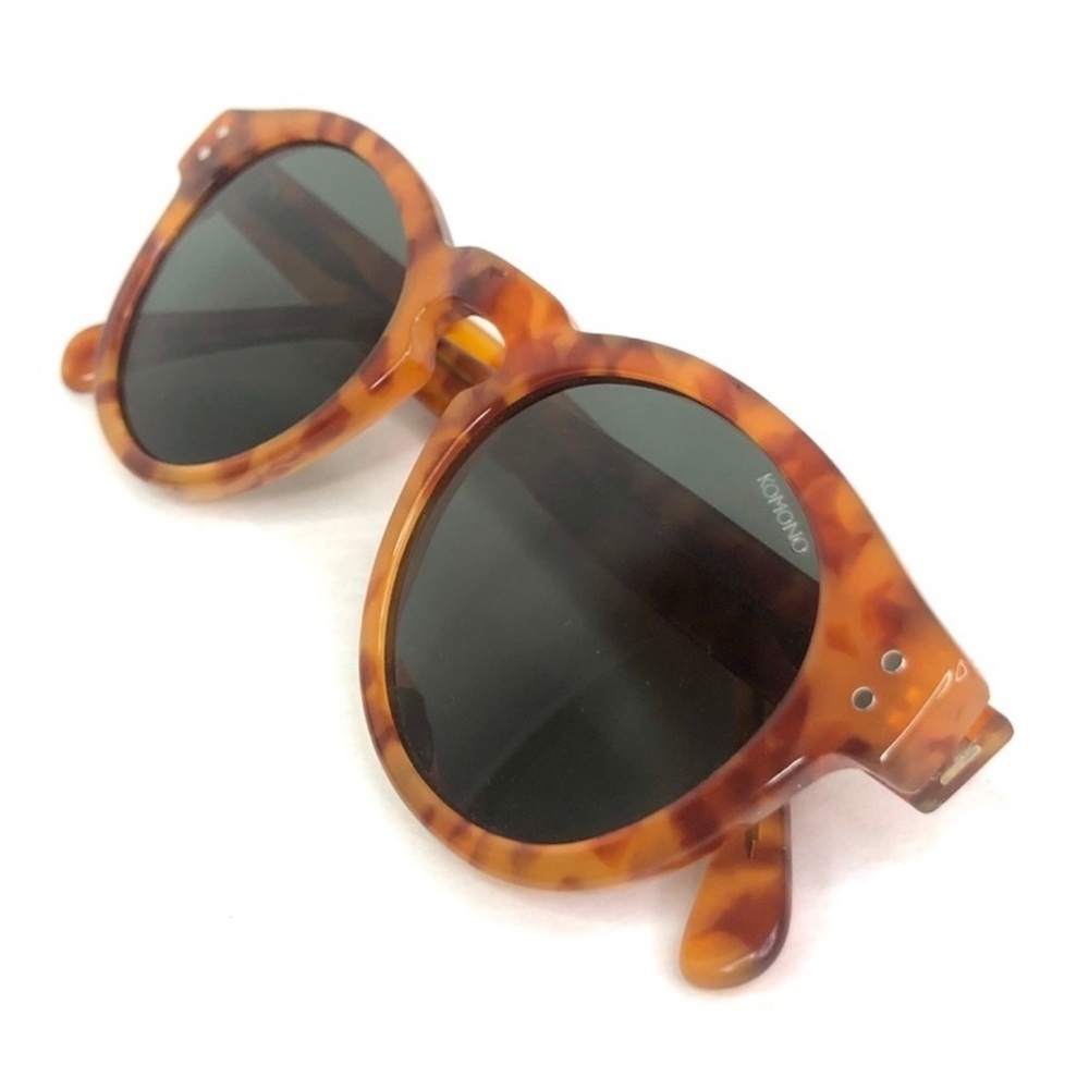 Komono Clement sunglasses NEW Caramel Demi tortoise round - Picture 7 of 7